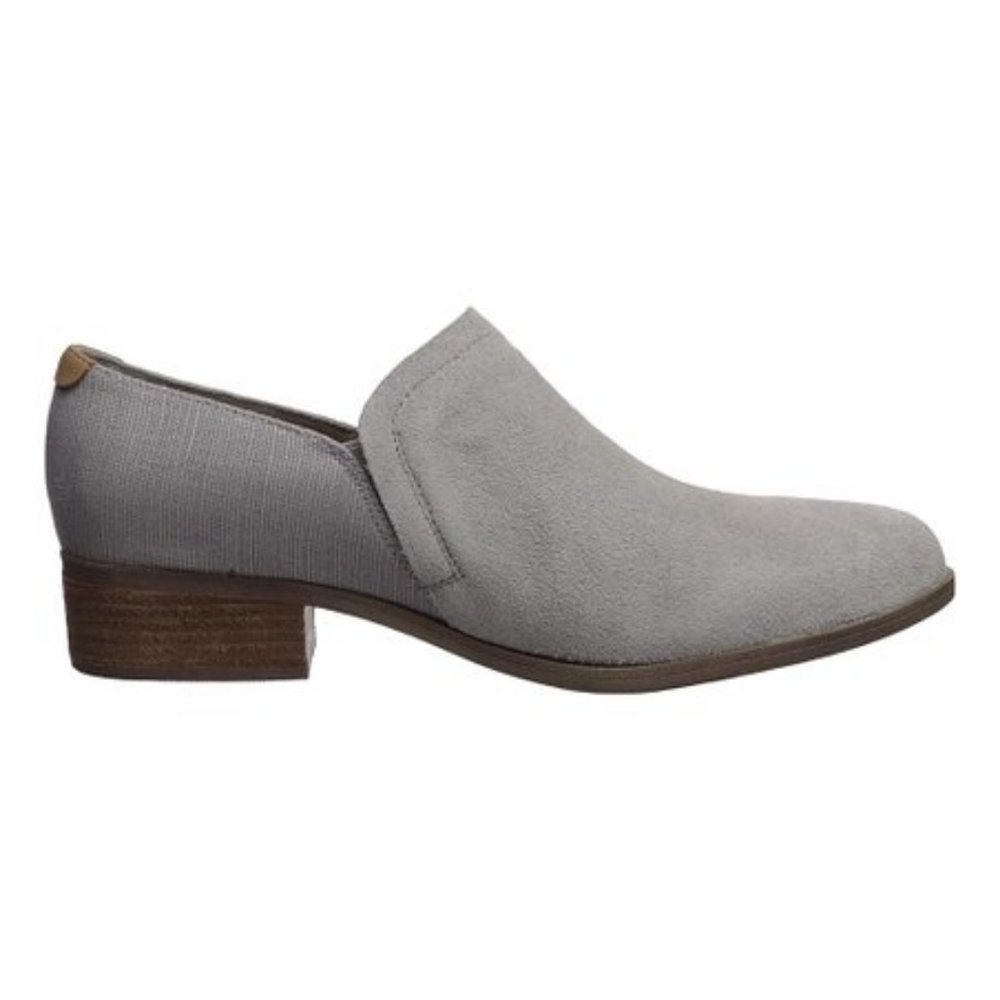 TOMS Grey Suede Slip On Shoes - Picture 1 of 2
